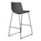 Monarch Specialties Office Chair, Bar Height, Standing, Computer Desk, Work, Pu Leather Look, Metal, Grey, Black I 7752 - alternate 8
